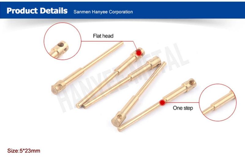 Electronic Accessories Flat Head Step Brass Pin