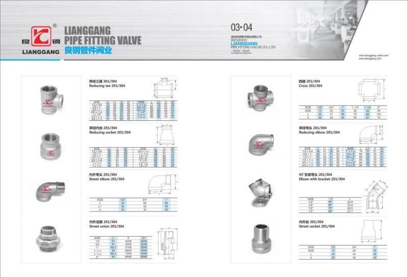 Factory High Quality Stainless Steel Female Thread Pipe Fitting Cross