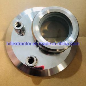 Stainless Steel 6inch Flat End Cap with View Port Use for Bho Closed Loop Extractor