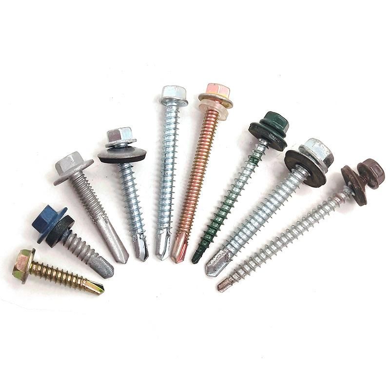 Hex Head Self Tapping Roofing Screw with EPDM Washer