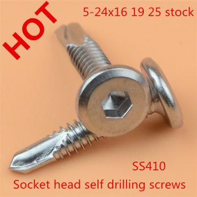 Hex Socket Self Drilling Self Tapping Screw Bimetal Screw