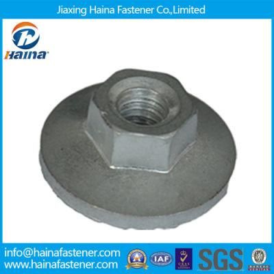 Yjt 1040 Hot DIP Galvanized Hex Big Flange Nuts M6-M8