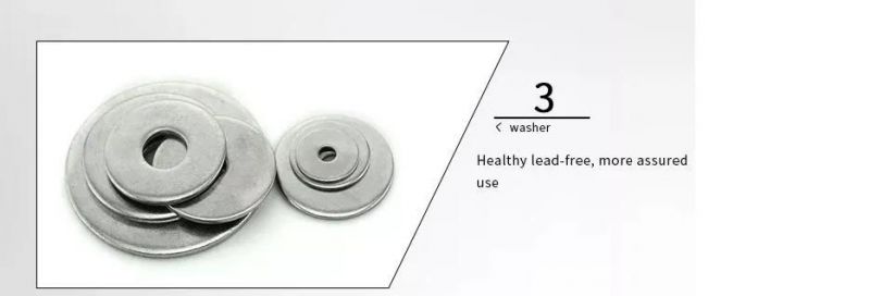 China Manufacturer Wholesale Stainless Steel DIN125 GB97 Flat Washer Plain Metal Flat Washer