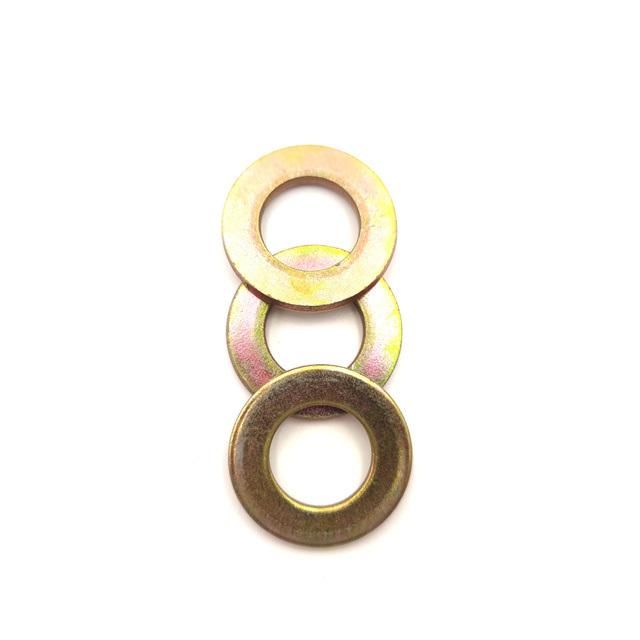 DIN125 Carbon Steel Yellow Zinc Plated Galvanized Plain Washer Flat Washer