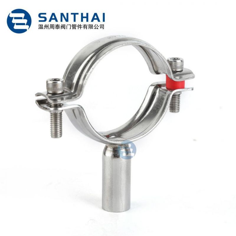 Professional Sanitary Stainless Steel Pipe Holder with Male Connector