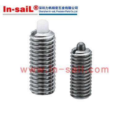 Spring Plungers Pin Style, Hexagon Socket, Stainless Steel Body and Pin K0319