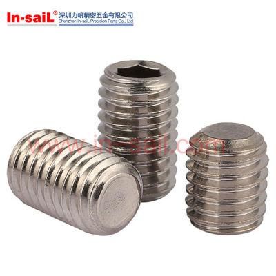 DIN913 High Strength Hexagon Socket Set Screws with Flat Point