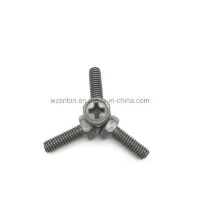 Cross Recessed Hex Bolt Hex Screw with Indentation