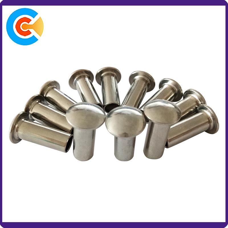 Customized Carbon Steel Mushroom Head Hollow Tubular Rivets Blind Rivet