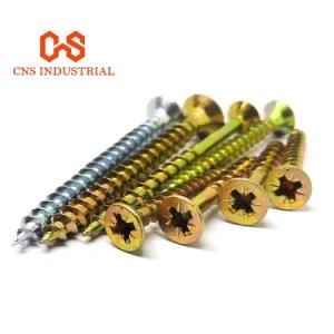 Yellow Zinc Plated Chipboard Screw