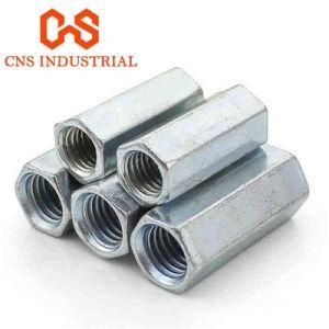 Carbon Steel Hex Thick Long Coupling Nut Galvanized Hexagon Coupling Nuts