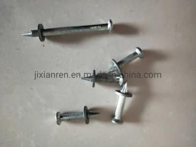 75mm Galvanized Concrete Nails with Steel Washer