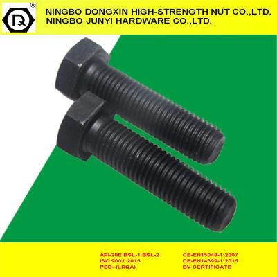 10.9 Black Fastener Hex Head Bolt Full Thread DIN933
