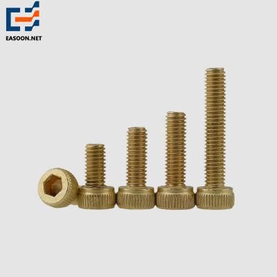 Cup Head Knurling Screw Brass C2700 C2680 Hexagonal Socket Screw with Knurling