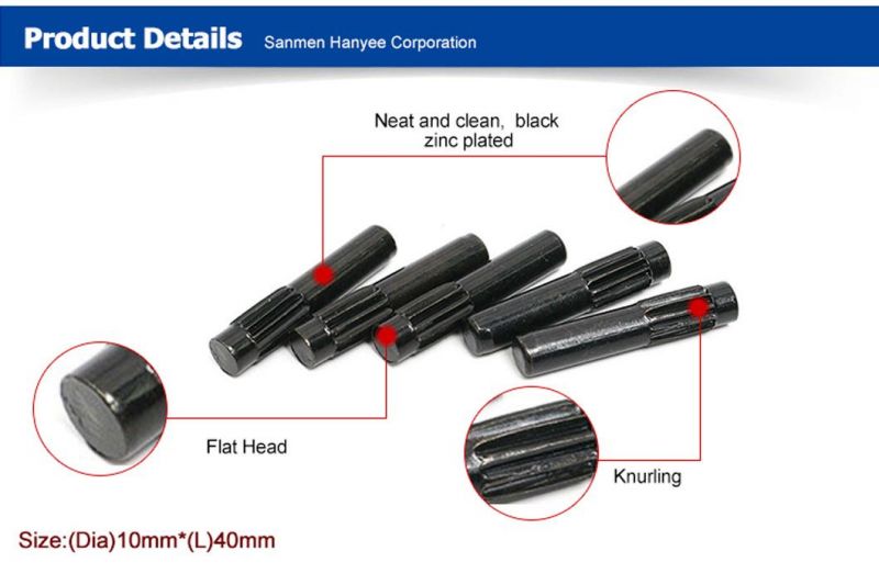 China Supplier Fine Thread Black Color Customized Bolt with Internal Thread