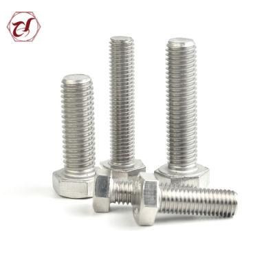 DIN933 316 Stainless Steel Nut Bolt M45 Hex Bolt