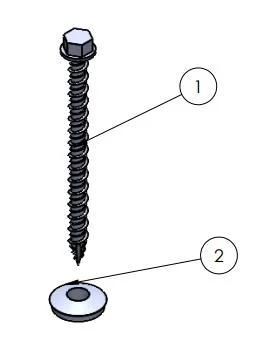 China Factory Galvanized Hex Self Drilling Screws for Wood Hexgon Self Drilling Screw with EPDM Washers