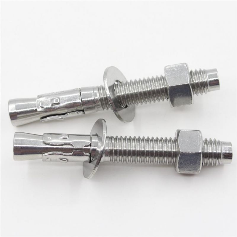 Diameter M6/8/10/12/16/20 High Quality Anchor Bolts Special Hilti Chemical Wedge Stainless Steel Anchor Bolt and Nut Hardware