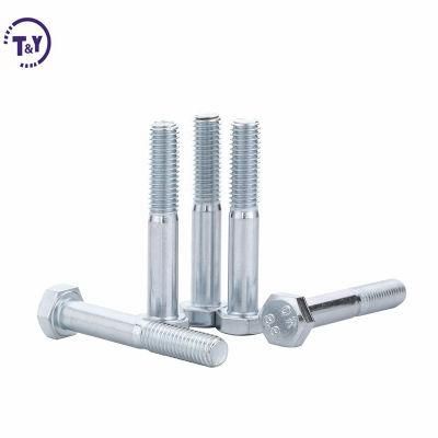 Hex High Strength Streel Structure Zinc Galvanized Metric Fasteners Half Thread Hex Bolt