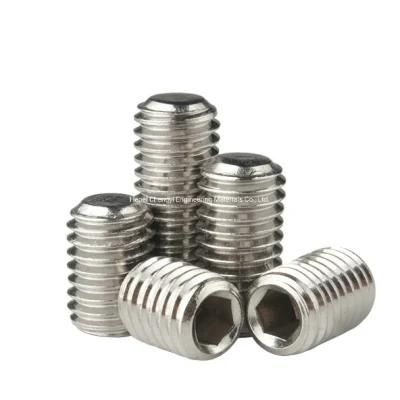 Metric DIN 913 Stainless Steel Hexagon Socket Set Screws with Flat Point