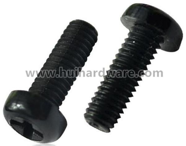 Black/White Nylon Cross Recessed Phillip Pan Head Screws M2-M8
