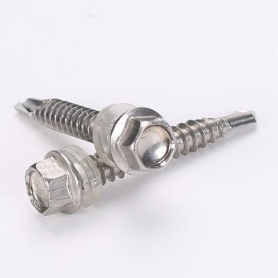 Stainless Steel Hex Head Self Drilling Roofing Screw with PVC