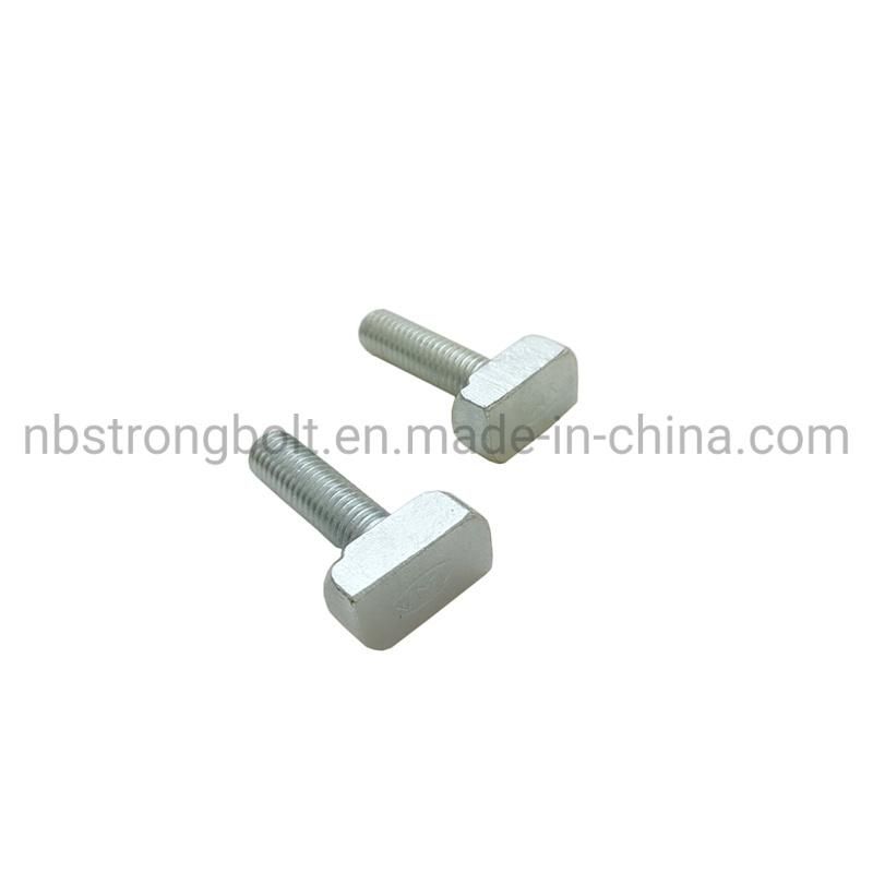 Customized T Head Bolt Galvanized Carbon Steel Zinc Plated