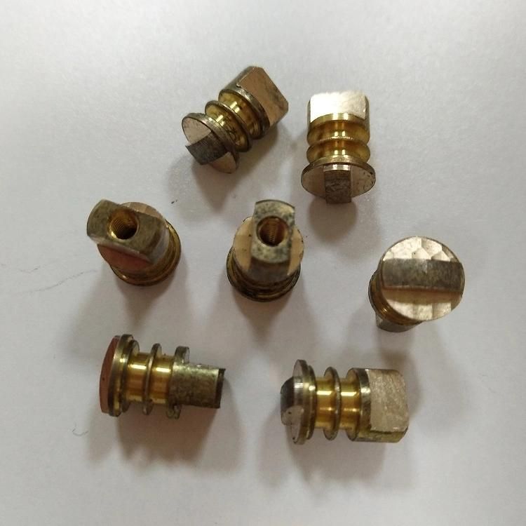 Custom Made CNC Turning Brass Copper Aluminum Steel Nut, Car Battery Round Nut, Internal Thread Nut, Hex Nut, Knurling Nut, Brass Parts