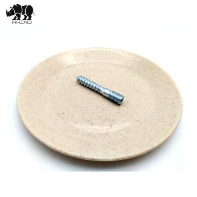 Hardware Accessories Zinc-Plated Double Thread Screw M5 M6 M8 Carbon Steel Wooden Thread Hanger Bolt