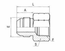 Hydraulic Adapter, Hydraulic Hose Fitting, Jic Male 74° Cone or NPT Female Hose Nipple