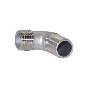 Stainless Steel Barbed Elbow Hose, Barb Hose to 3/4&quot; NPT Male 90 Degree Barbed Pipe Fitting
