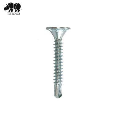 Phill Flat Head Self Drilling Screws with 4 Nibs Under Head