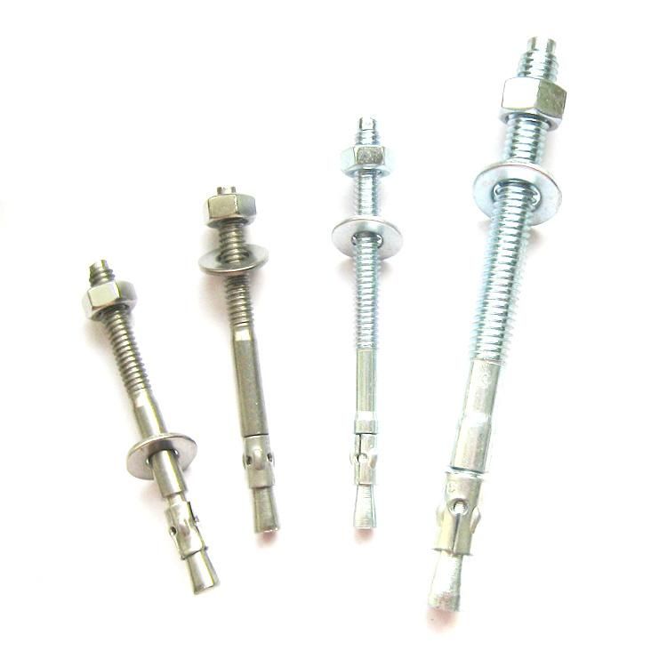 Zinc Plated Carbon Steel Wedge Anchor Bolts Grade 8.8