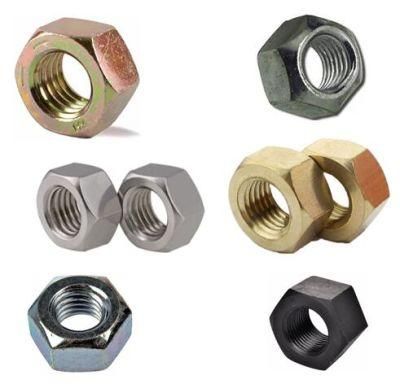 China Factory Wholesale Carbon Steel Zinc Plated Hexagon Nuts, DIN933 Bolt and Nut DIN934 Stt to Pass 72h