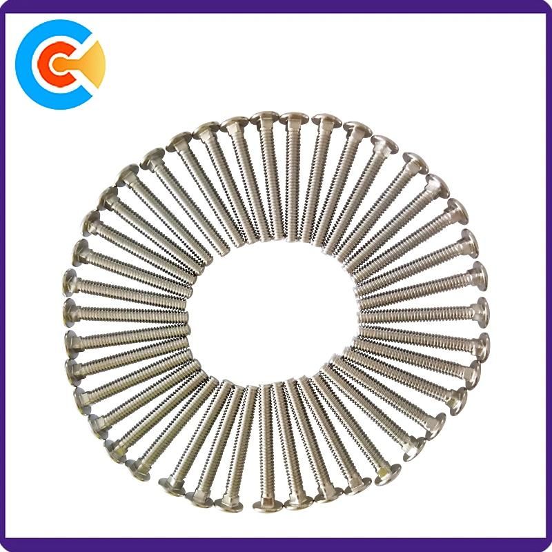 Professional Metric Steel Full Thread Carriage Screw Square Neck Screws