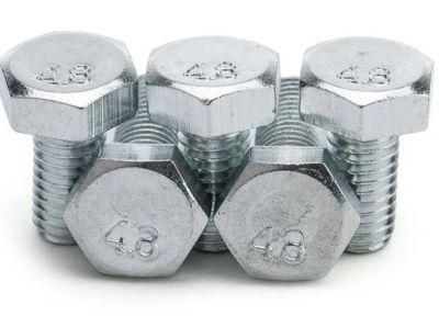 M8 Galvanized Outer Hexagon Bolt, Grade 4.8 Hexagon Head Bolt, Fastener and Screw