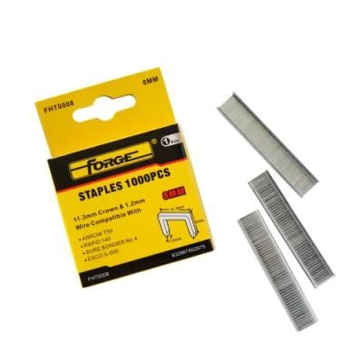8mm Heavy Duty Nails U Shaped Galvanized Staples