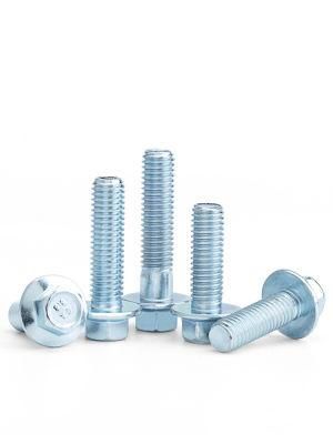 DIN6921 Hex Flange Head Bolt Screw Carbon Steel Yellow Zinc Plated