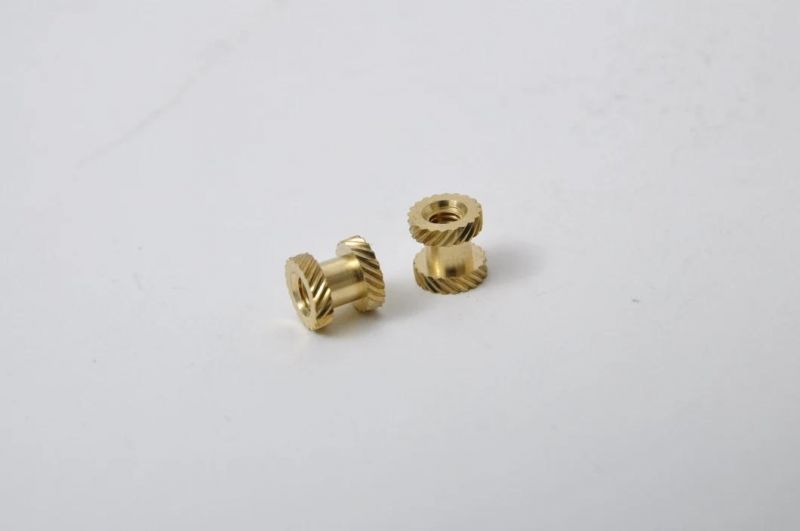 Brass Knurling Flange Nut, Internal Thread Nut, Insert Nut, Round Head Nuts