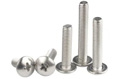 304 Stainless Steel Cross Large Flat Head Screw Mushroom Round Head Bolt Machine Wire Umbrella Head Screw
