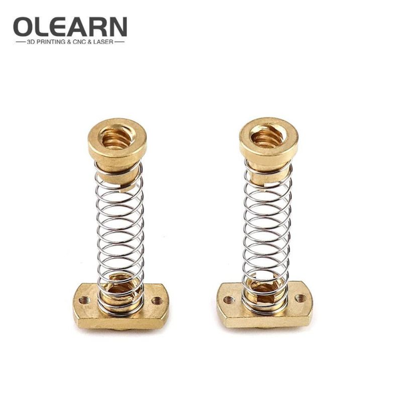 Olearn T8 Anti-Backlash Spring Loaded Nuts Elimination Gap Nut for 3D Printer