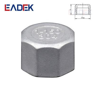Stainless Steel Female Connector Plumb End Hex Cap Pipe Fitting