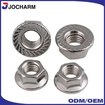 M8 M10 Hot Dipped Galvanized Serrated Hex Flange Nut