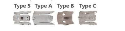 Different Clips for Wedge Anchor/Through Bolt