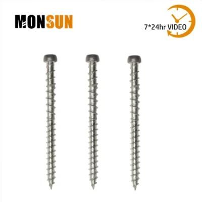 Mushroom Head Fully Triple Thread Dark Grey Decking Screw
