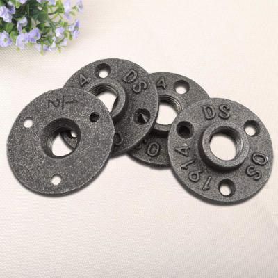 3/4inch Industrial Malleable Threaded Floor Flanges Used for Iron Piping Desk Lamp