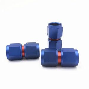 Vmt an Female Swivel Coupler Union Blue &amp; Red Anodized Aluminum