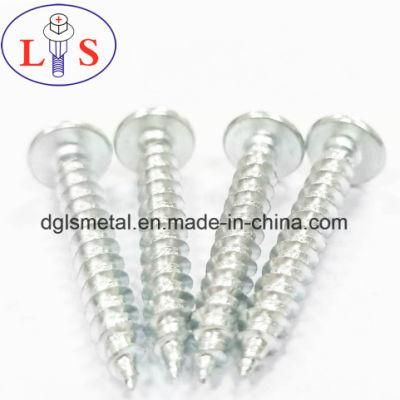 Truss Head Drive Phillips Screws with White Zinc Plated.