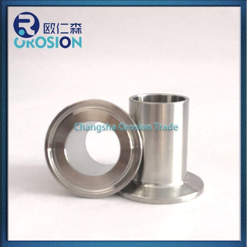 Stainless Steel Sanitary 3A Fittings Long Weld Clamp Ferrules