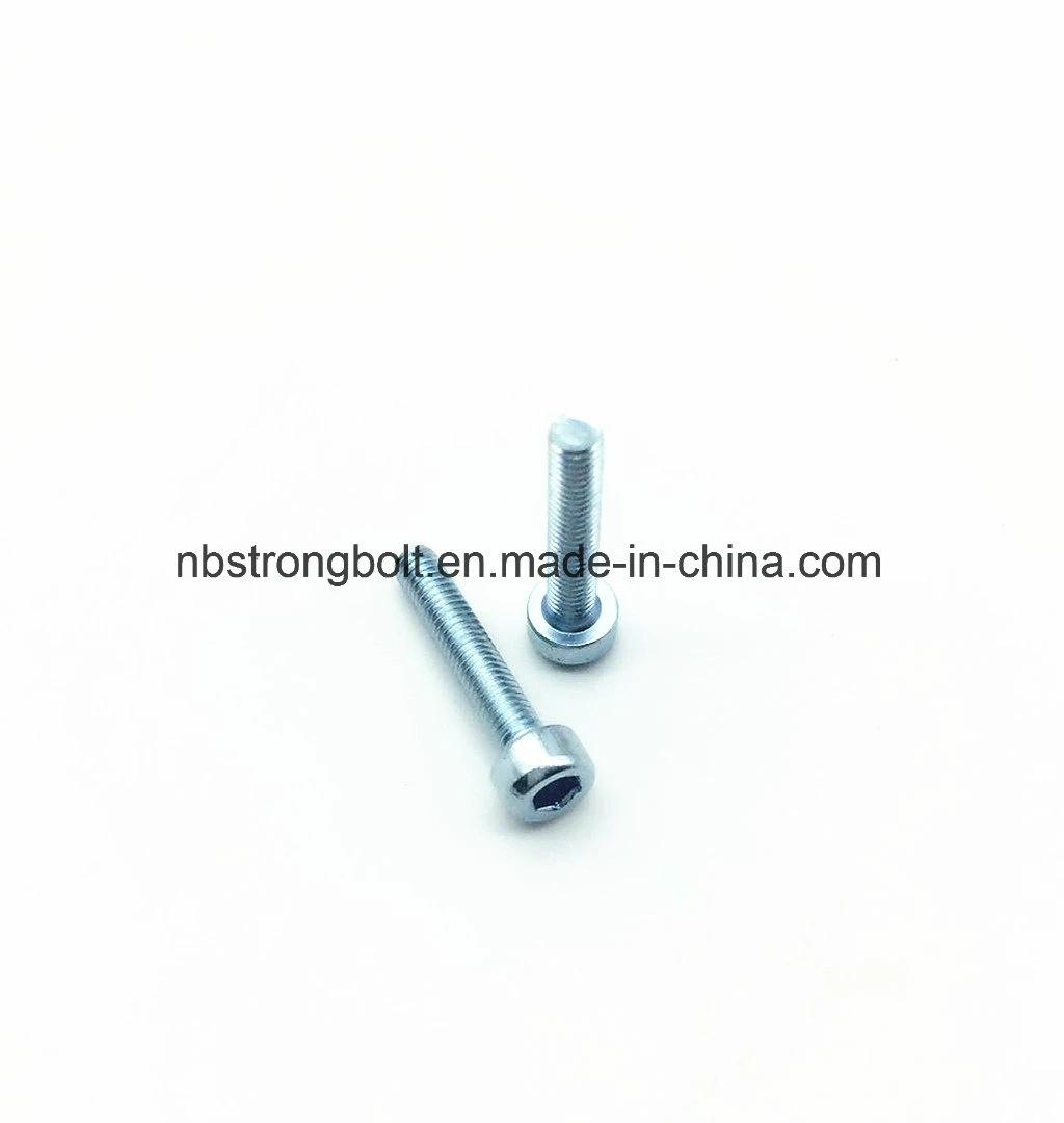 DIN912 Grade 8.8 Hex Socket Head Cap Screw with White Zinc Plated Cr3+ FT